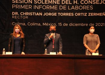 Primer informe de labores de Christian Torres OrtizUdeC, una prioridad para el estado: Indira Vizcaíno