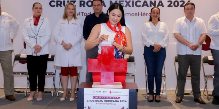 Gobernadora de Colima arranca Colecta 2024 de la Cruz Roja ‘Todas y Todos somos héroes’