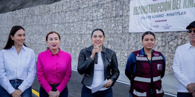 Indira entregó reconstrucción del Km 34 y obras de drenaje en carretera Villa- Minatitlán; se invirtieron casi 95 mdp