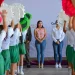 Indira entrega reconocimientos y material a quienes ganaron el concurso del desfile del 20 de Noviembre