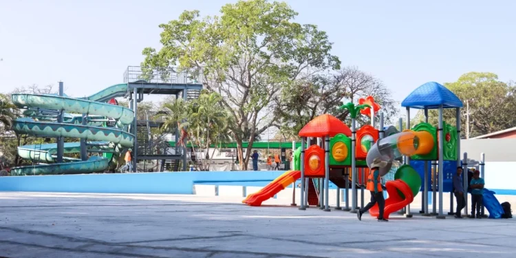 Rehabilitación de albercas del Parque Regional de Colima va al 70%: Seidum