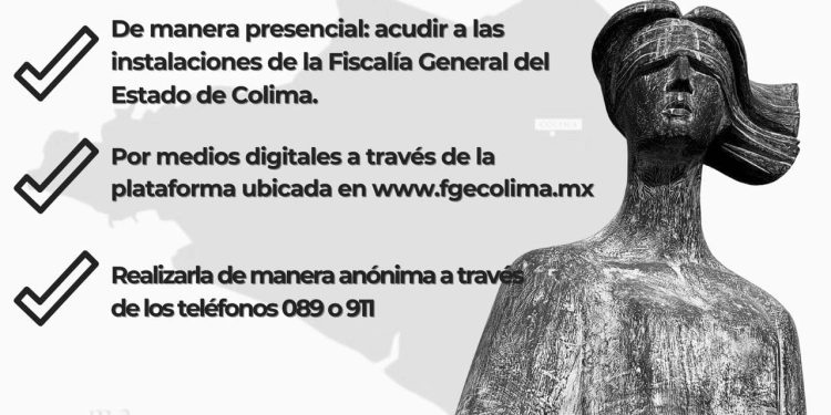 ¿Que hacer para presentar una denuncia por algun delito electoral?  “Fiscalia General del Estado de Colima”