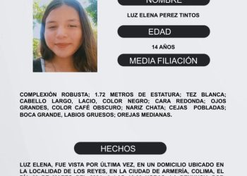 El Protocolo Estatal Alerta Alba solicita su apoyo “Fiscalia General del Estado de Colima”