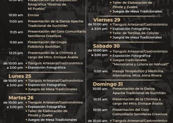 ‘Rostros de Mi Pueblo Suchitlán 2024’ ofrece tianguis, exposiciones y actividades artísticas en Semana Santa