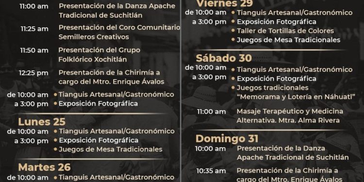 ‘Rostros de Mi Pueblo Suchitlán 2024’ ofrece tianguis, exposiciones y actividades artísticas en Semana Santa