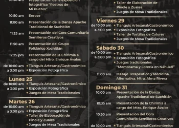 ‘Rostros de Mi Pueblo Suchitlán 2024’ ofrece tianguis, exposiciones y actividades artísticas en Semana Santa