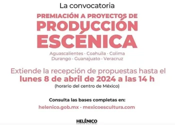 Amplían plazo para la convocatoria ‘Premiación de Proyectos de Producción Escénica’