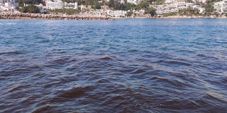 Detectan marea roja no tóxica en bahías de Manzanillo; no afecta a humanos