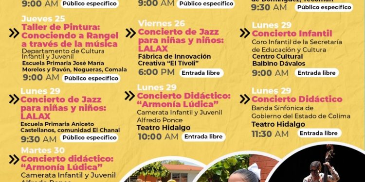 Esta semana inicia ‘Música en la Niñez’, para celebrar el Día del Niño y la Niña