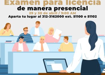 Movilidad habilita dos fechas para examen de licencia, 29 y 30 de abril