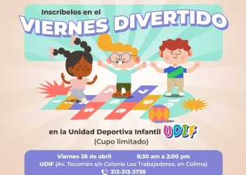 Invitan a inscribir a menores de edad en ‘Viernes Divertido en la UDIF’