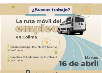 Invitan a la Ruta Móvil del Empleo este martes en la zona oriente de Colima
