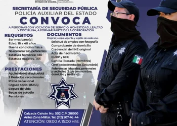 Secretaría de Seguridad Pública convoca a ingresar a la Policía Auxiliar Estatal