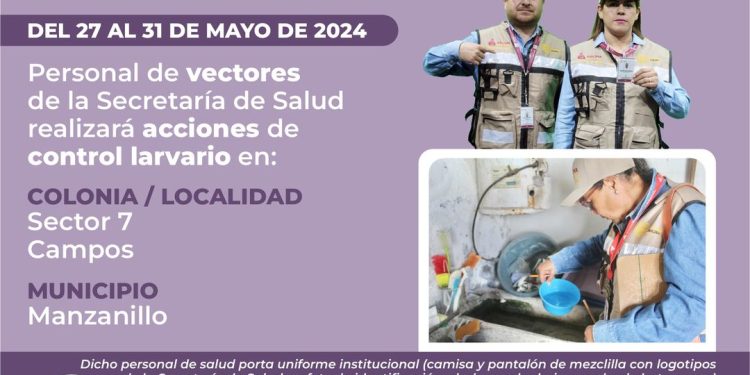 Acciones de control lavario domiciliario “Gobierno de Colima”