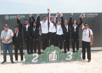 Colima logra medalla de bronce en el voleibol de playa, en Nacionales Conade