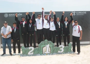 Colima logra medalla de bronce en el voleibol de playa, en Nacionales Conade