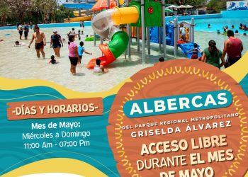 Continuará la entrada libre a las albercas del Parque Regional de Colima, durante mayo