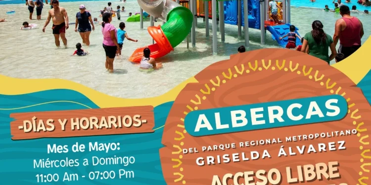 Continuará la entrada libre a las albercas del Parque Regional de Colima, durante mayo