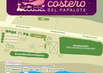 Croquis de la segunda edición del Festival Costero del Papalote “Gobierno de Colima”