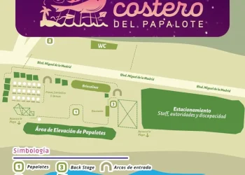 Croquis de la segunda edición del Festival Costero del Papalote “Gobierno de Colima”