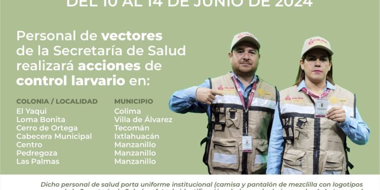 Localidades que serán atendidas por el equipo de la Secretaría de Salud Colima “Gobierno de Colima”