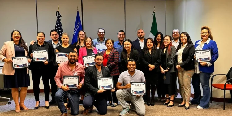 La Fiscalía General del Estado (FGE), a través del personal de la Fiscalía Especializada en Feminicidios, asistió al Curso-Taller “Especialización de Competencias para Audiencias de Juicio”