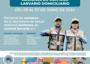 Vectores Colima sigue realizando control larvario contra dengue, zika y chikungunya
