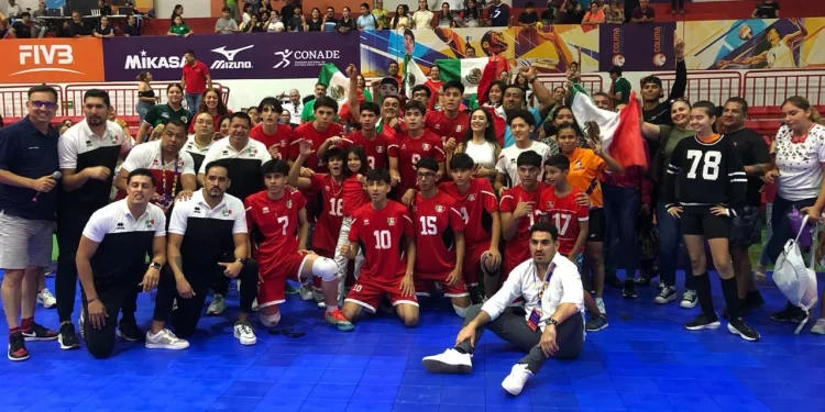 México suma otro triunfo en la Copa Panamericana de Voleibol Sub-17 que se juega en Colima