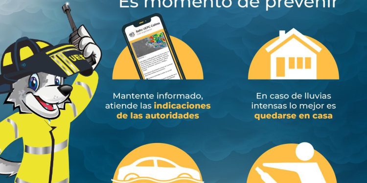 ‘Balto’ emite alertamientos preventivos para disminuir riesgos por lluvias en el estado de Colima