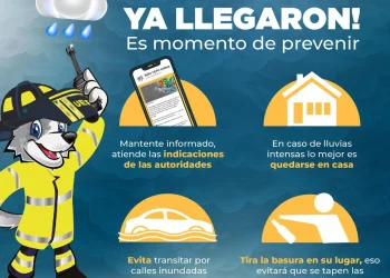 ‘Balto’ emite alertamientos preventivos para disminuir riesgos por lluvias en el estado de Colima