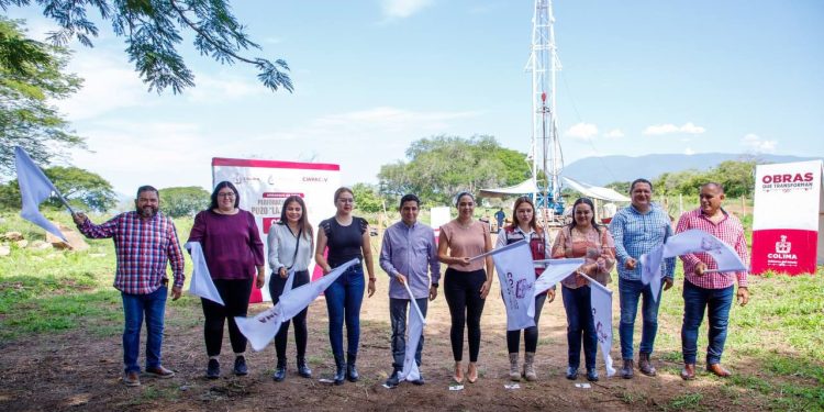 Gobierno de Colima arranca #ObraQueTransforma en VdeÁ; se construye pozo profundo con inversión de 6.1 mdp