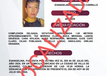 Evangelina ya fue localizada