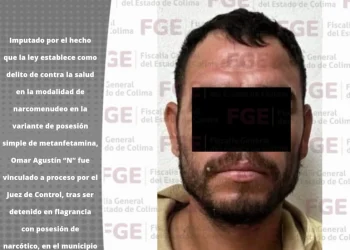 Va a la cárcel por posesión de metanfetamina. FGE