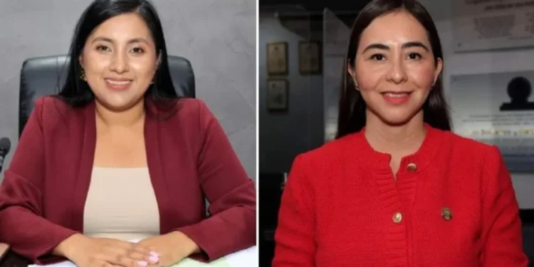 Isamar Ramírez y Andrea Naranjo, en la presidencia y vicepresidencia del Congreso durante julio