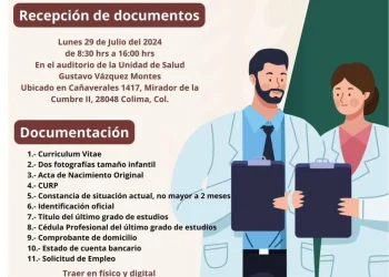 Servicios de Salud convoca a ser parte del equipo IMSS-Bienestar en el estado de Colima