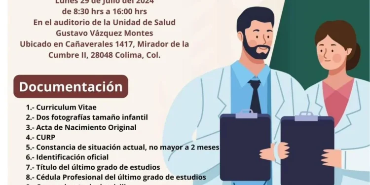 Servicios de Salud convoca a ser parte del equipo IMSS-Bienestar en el estado de Colima