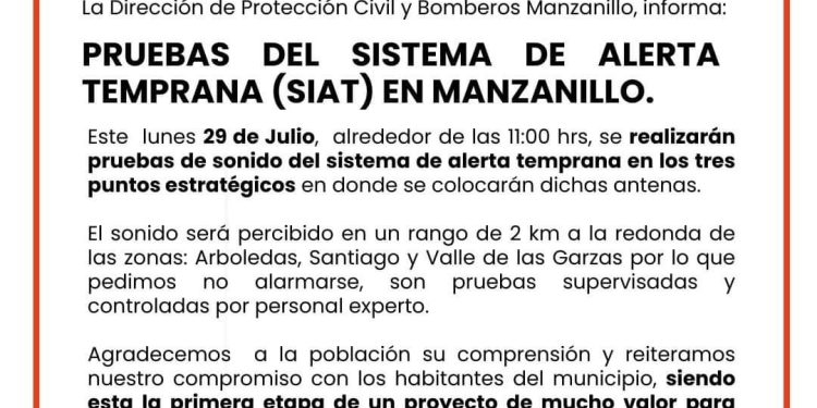 🚨 PRUEBAS DE FUNCIONAMIENTO DEL SISTEMA DE ALERTA TEMPRANA 🚨