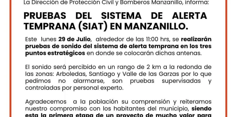 🚨 PRUEBAS DE FUNCIONAMIENTO DEL SISTEMA DE ALERTA TEMPRANA 🚨