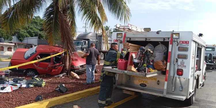 Oficiales de UEPC y CRUM atendieron a una persona lesionada en accidente automovilístico