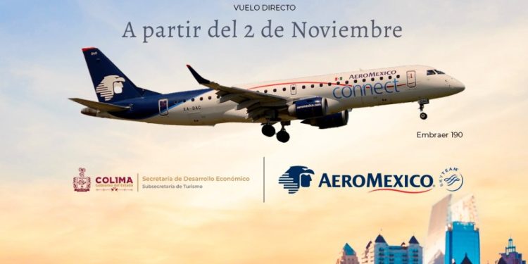 Colima estrena vuelo directo a Atlanta operado por Aeroméxico y Delta