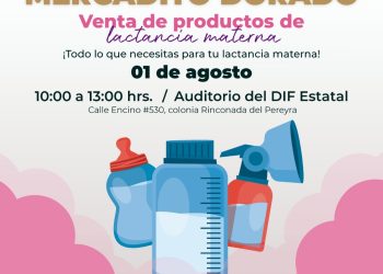 DIF Estatal Colima impulsa la lactancia materna; realizará el ‘Mercadito Dorado’