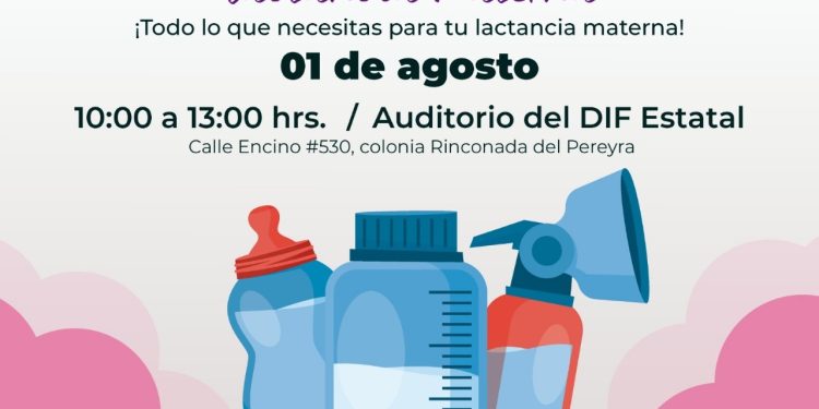 DIF Estatal Colima impulsa la lactancia materna; realizará el ‘Mercadito Dorado’