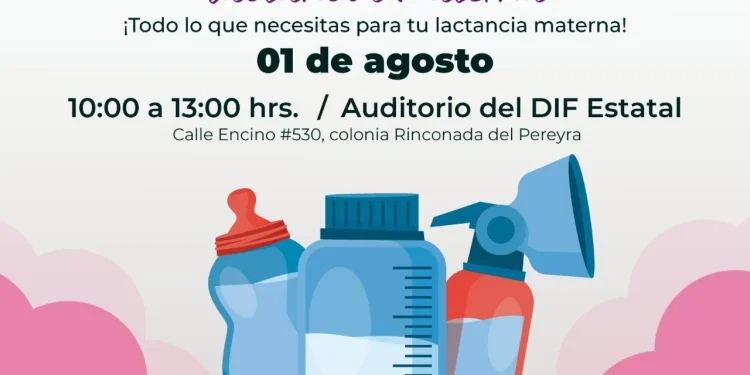 DIF Estatal Colima impulsa la lactancia materna; realizará el ‘Mercadito Dorado’