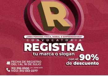 Gobierno de Colima e IMPI abren convocatoria para el registro de marca con 90% de descuento