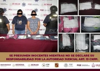 Policía Estatal de Colima detiene a dos personas con mercancía robada