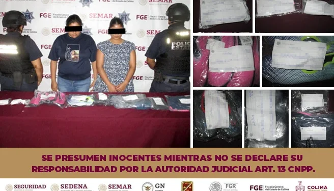 Policía Estatal de Colima detiene a dos personas con mercancía robada