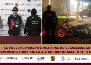 Detiene Policía Estatal a un masculino, asegurándole moto con reporte de robo