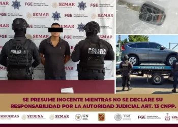 Policía Estatal detuvo a un individuo por robo en Manzanillo; le aseguran un vehículo