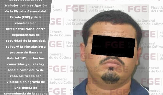 FGE obtiene la vinculación a proceso de hombre buscado por robar al interior de tiendas de conveniencia Kioskos y Oxxos