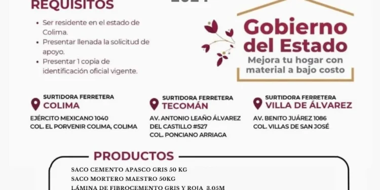 Sigue abierto programa Mejoramiento de Vivienda 2024 en Colima: Sebiinsom